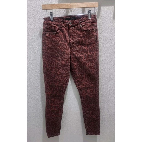 Excellent Joes Size 27 High Rise Skinny Leopard Print Jeans - Picture 10 of 11